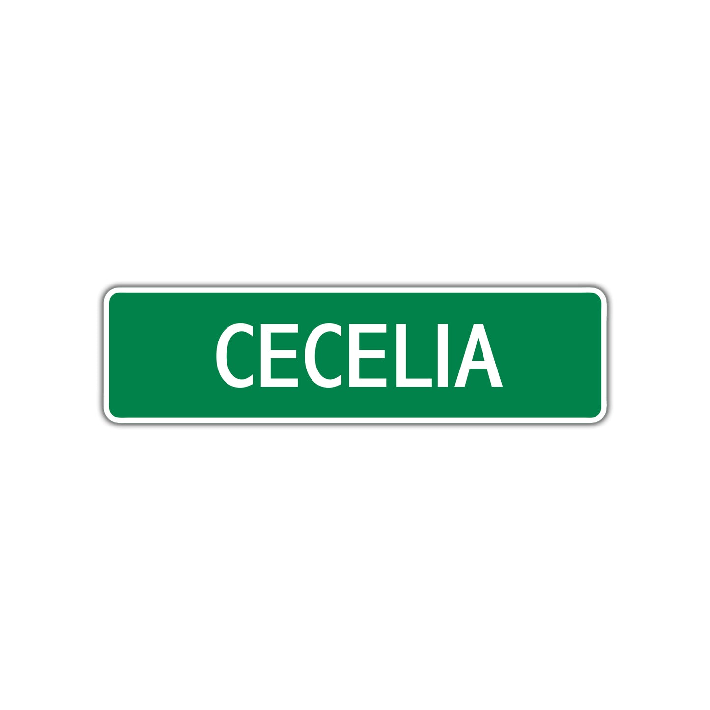 Cecelia Street Sign Plate