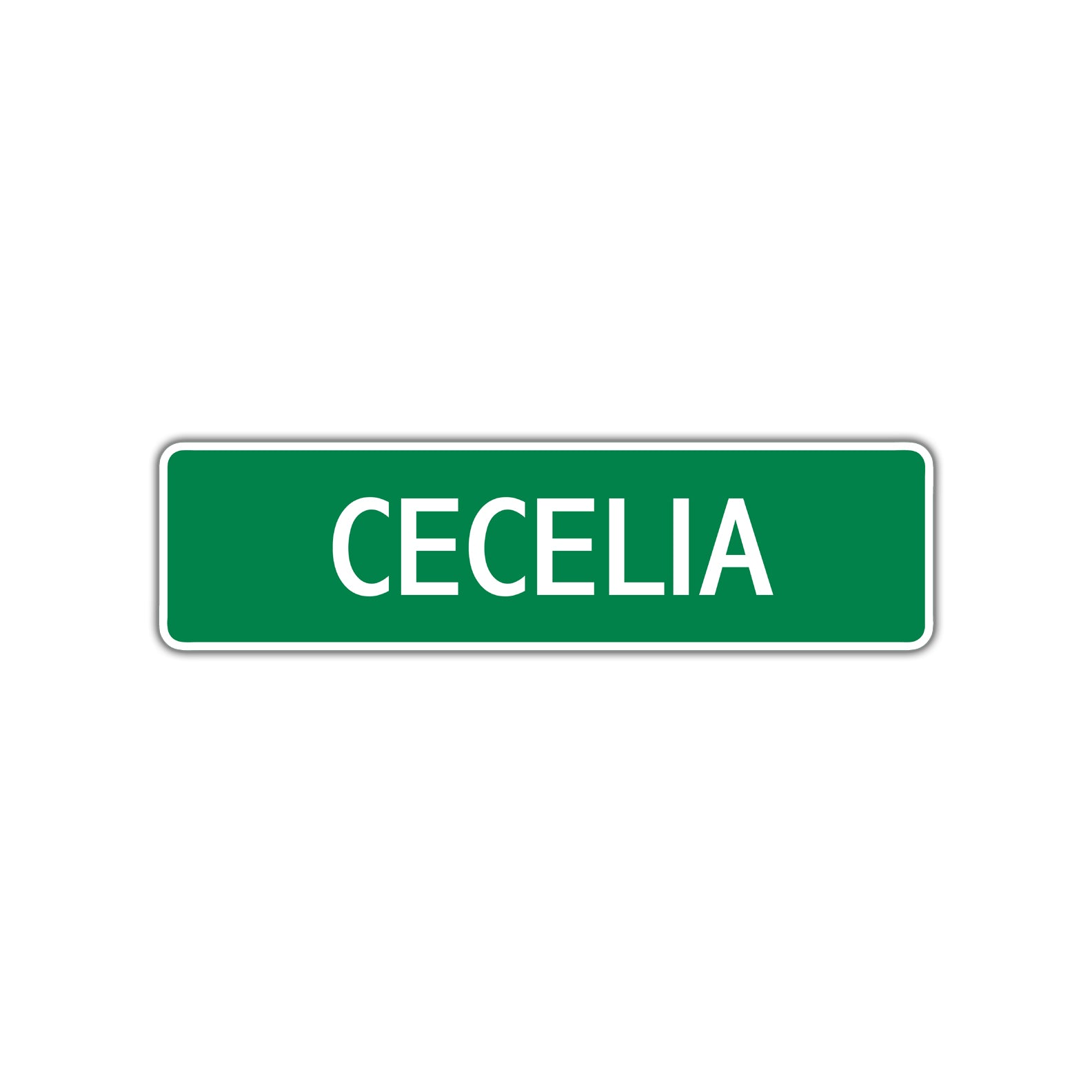 Cecelia Street Sign Plate