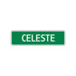 Celeste Street Sign Plate