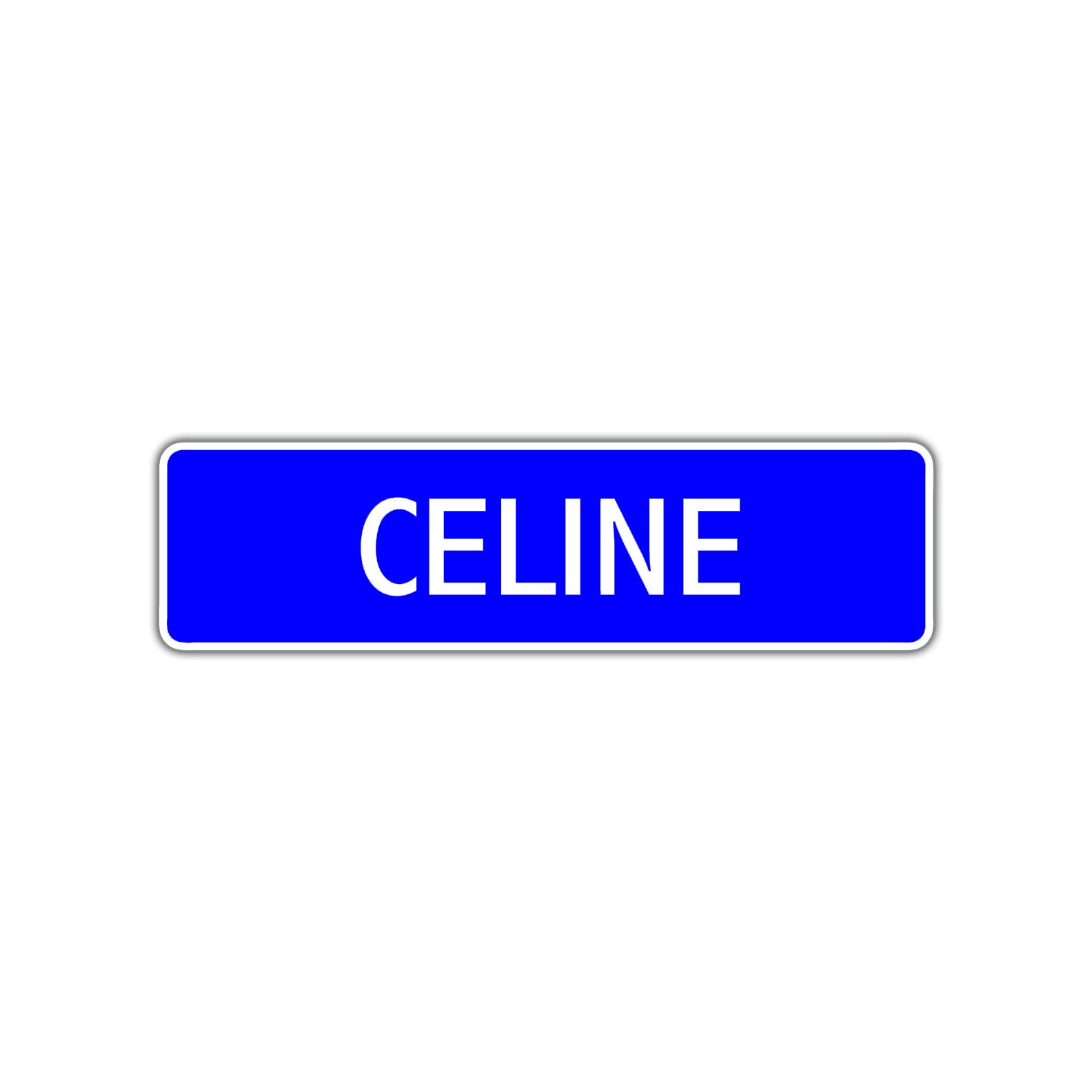 Celine Street Metal Sign Plate