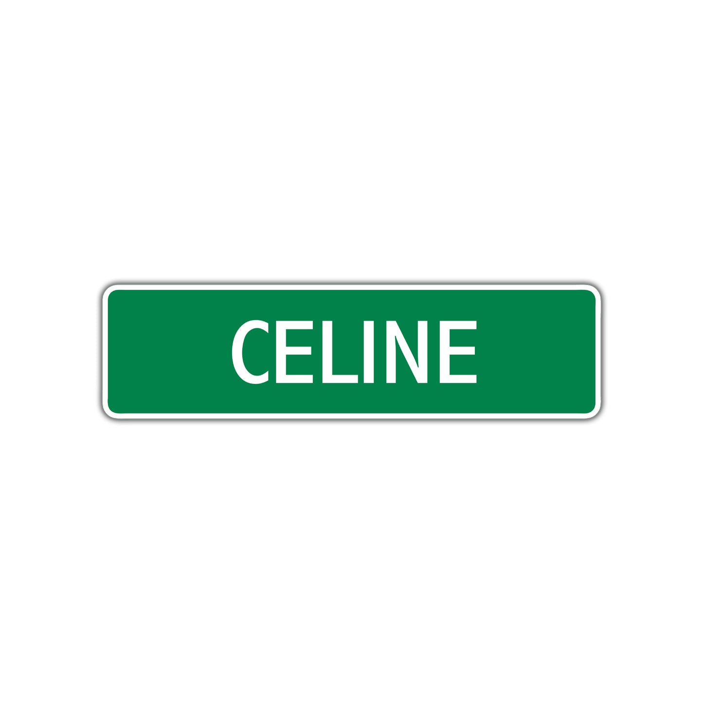 Celine Street Sign Plate