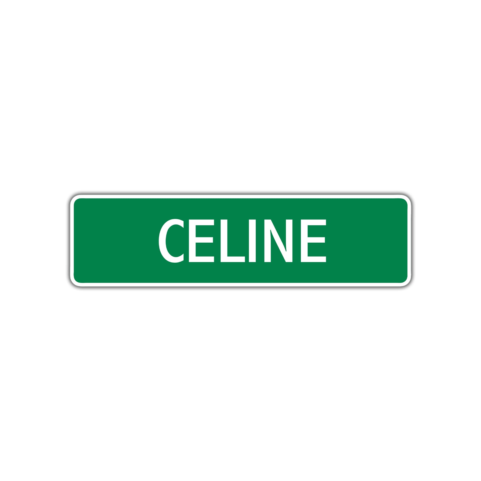Celine Street Sign Plate