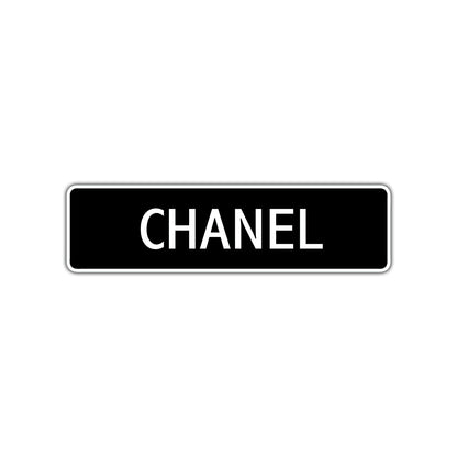 Chanel Street Metal Sign 