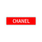 Chanel Street Sign