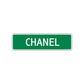 Chanel Street Sign Plate