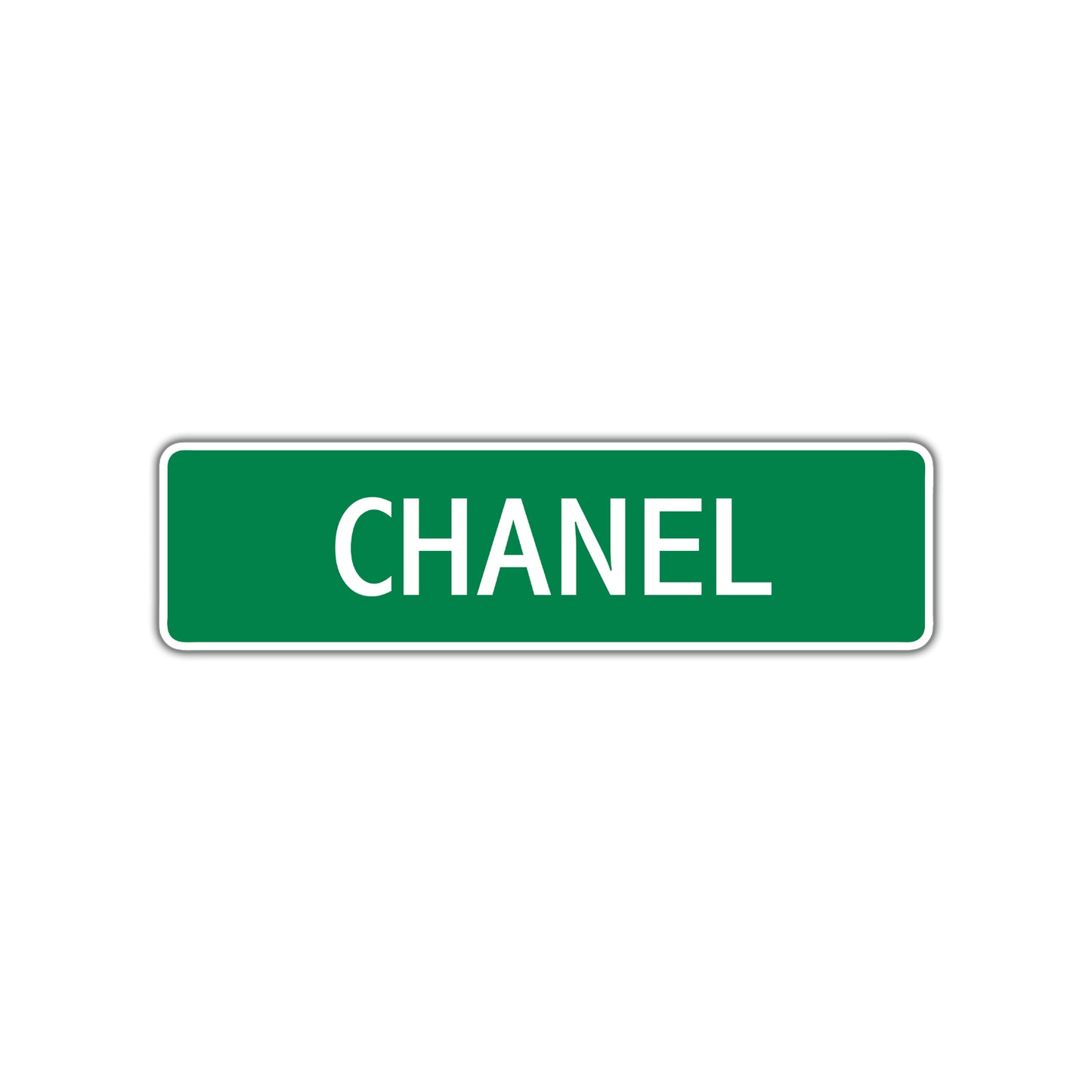 Chanel Street Sign Plate