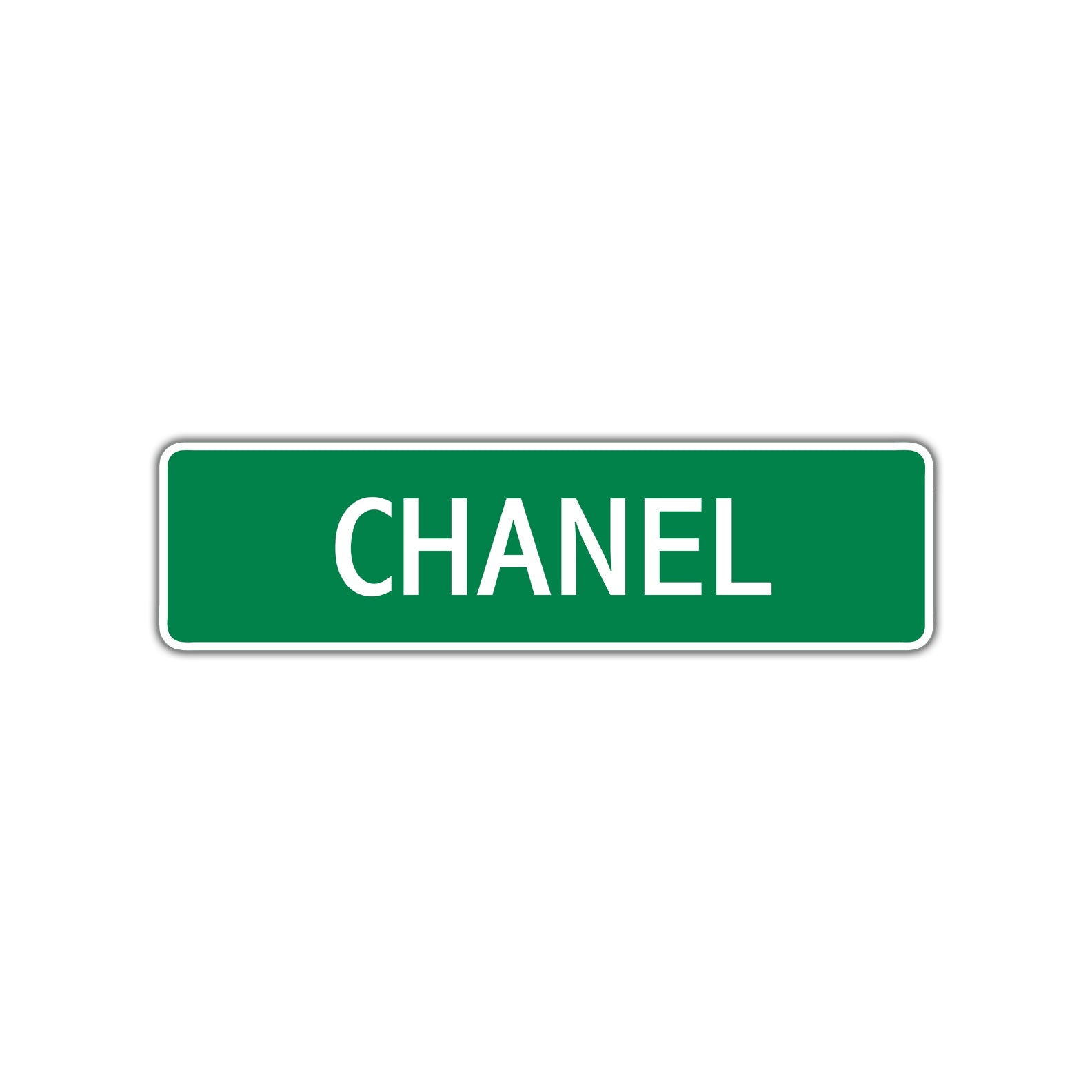 Chanel Street Sign Plate
