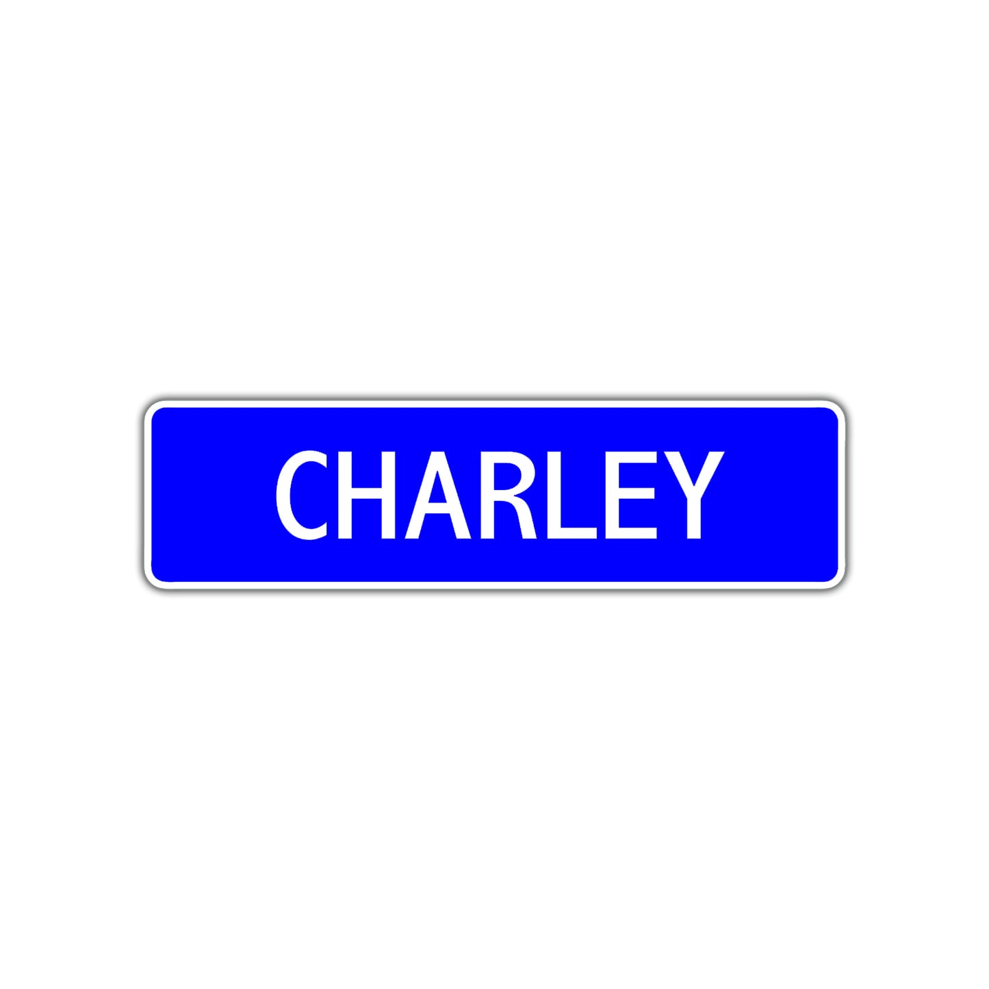 Charley Street Metal Sign Plate