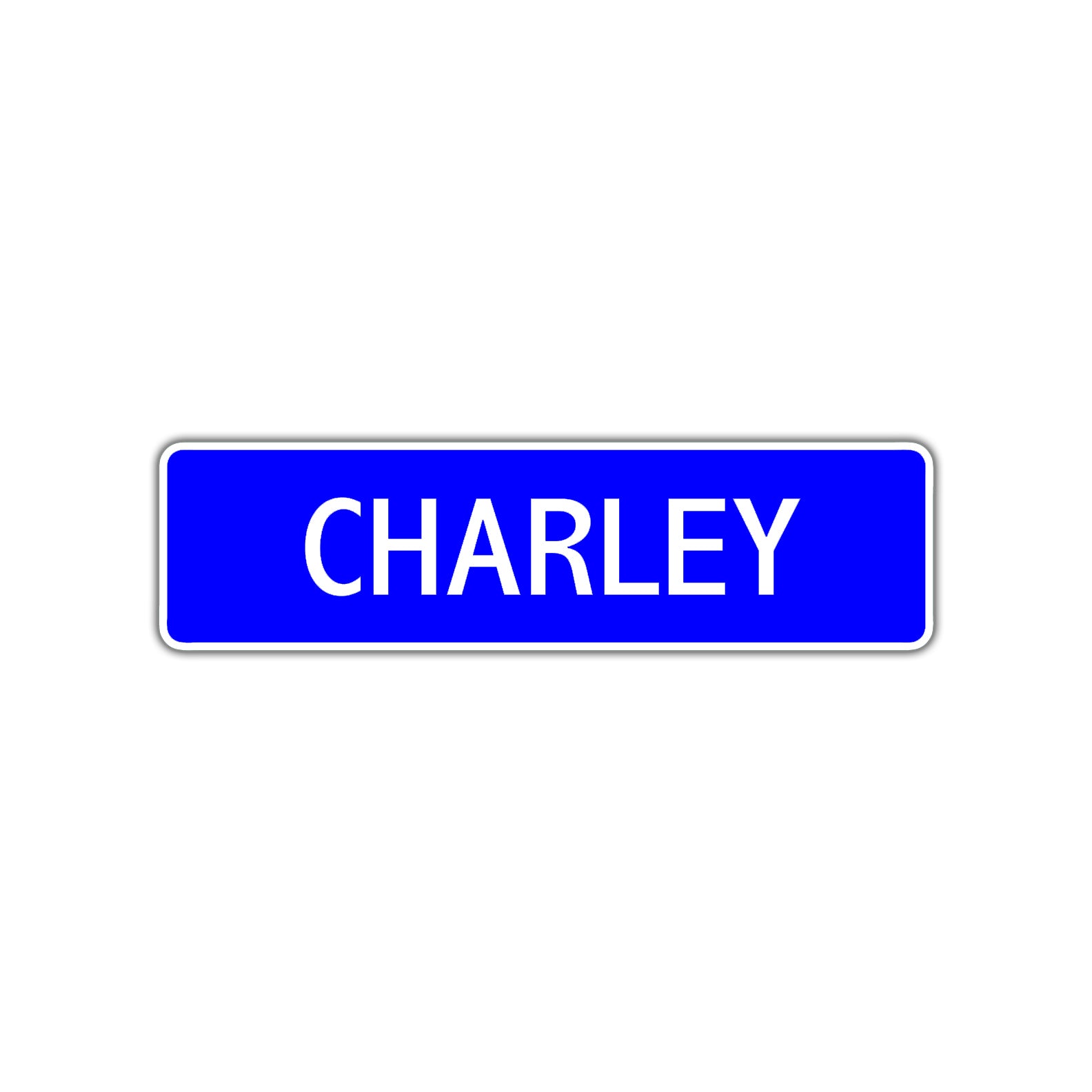 Charley Street Metal Sign Plate