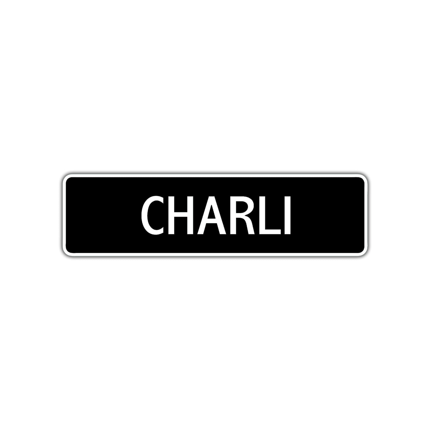 Charli Street Metal Sign