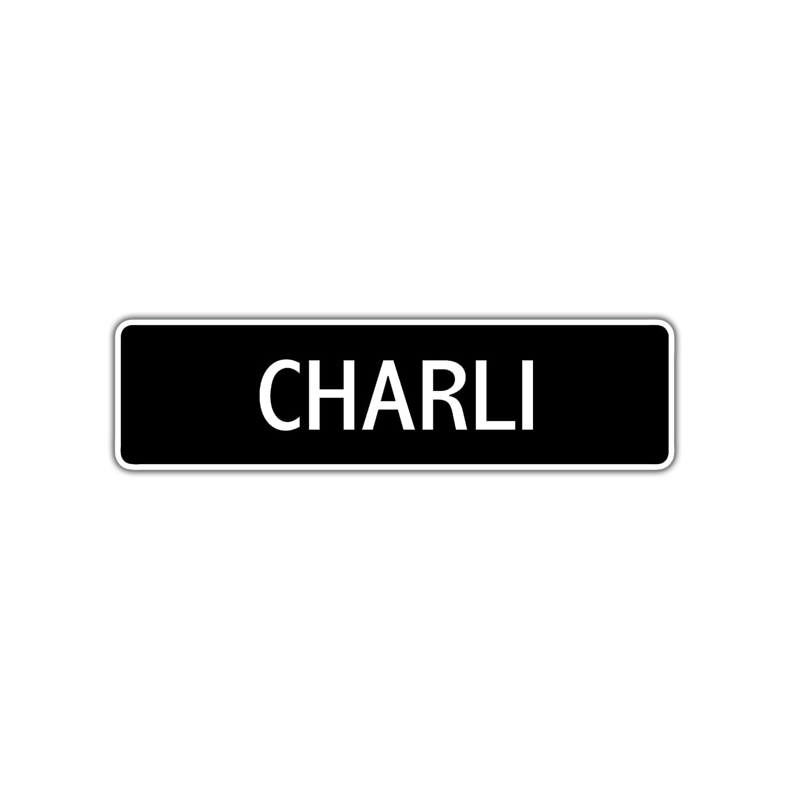 Charli Street Metal Sign