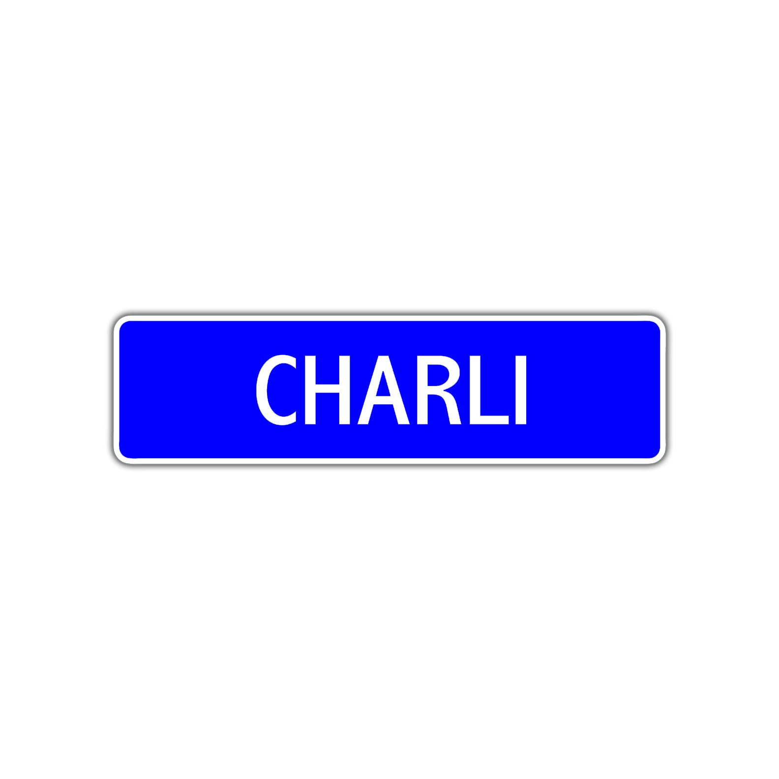 Charli Street Metal Sign Plate