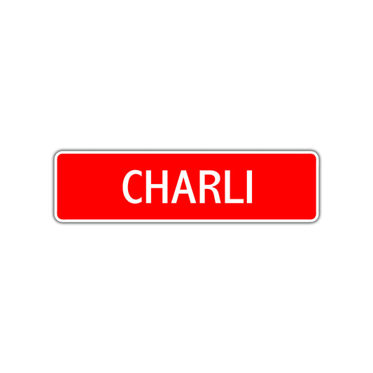 Charli Street Sign