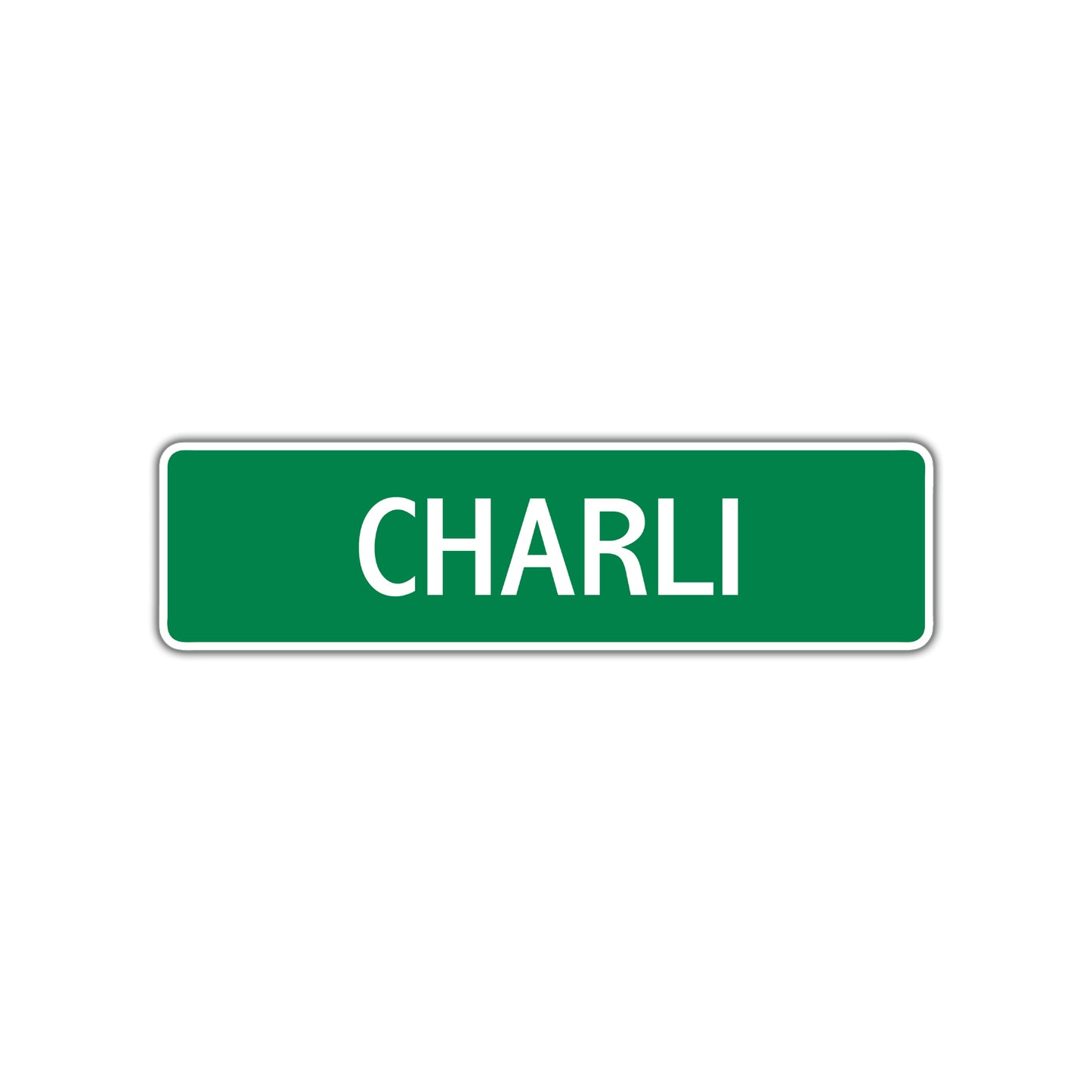 Charli Street Sign Plate
