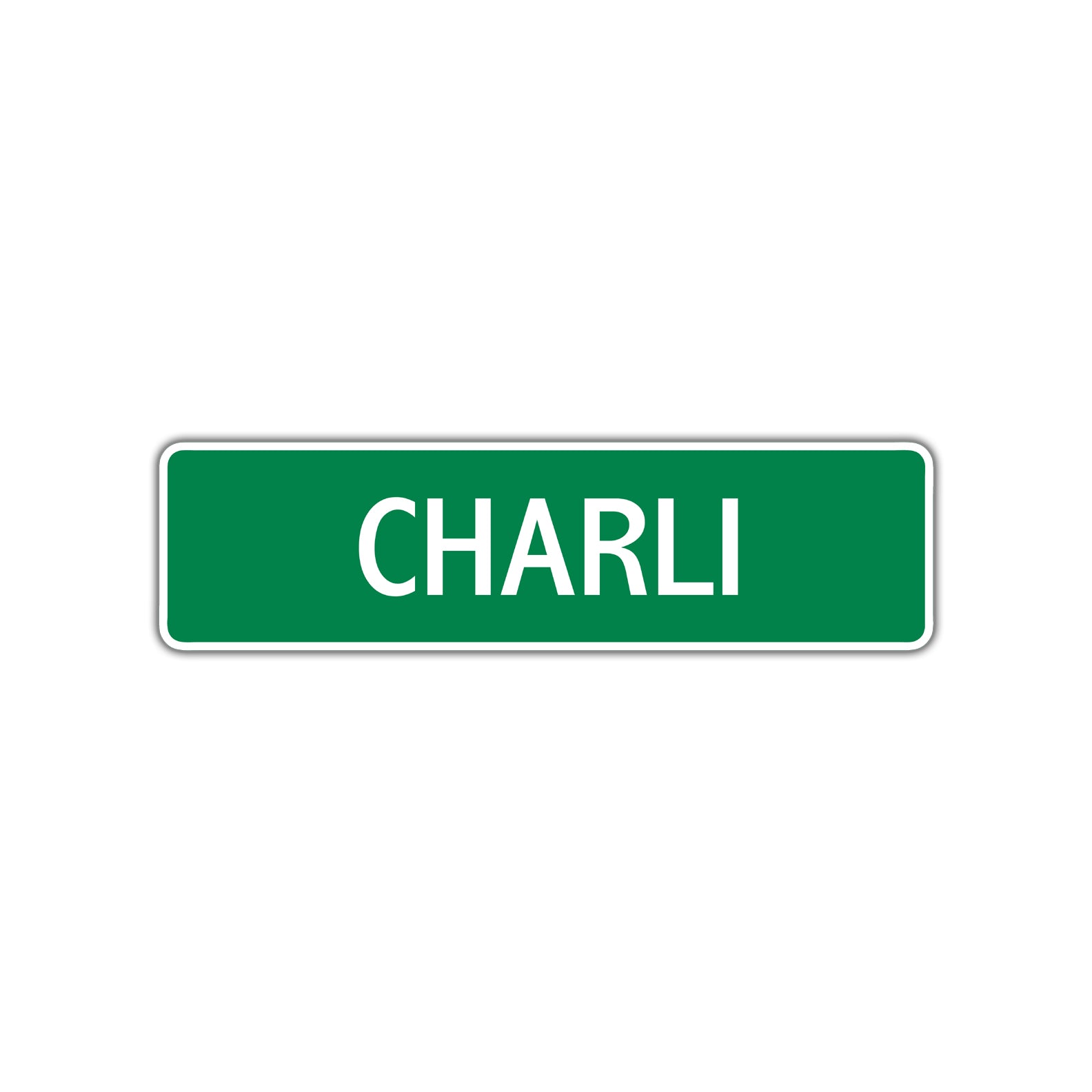 Charli Street Sign Plate