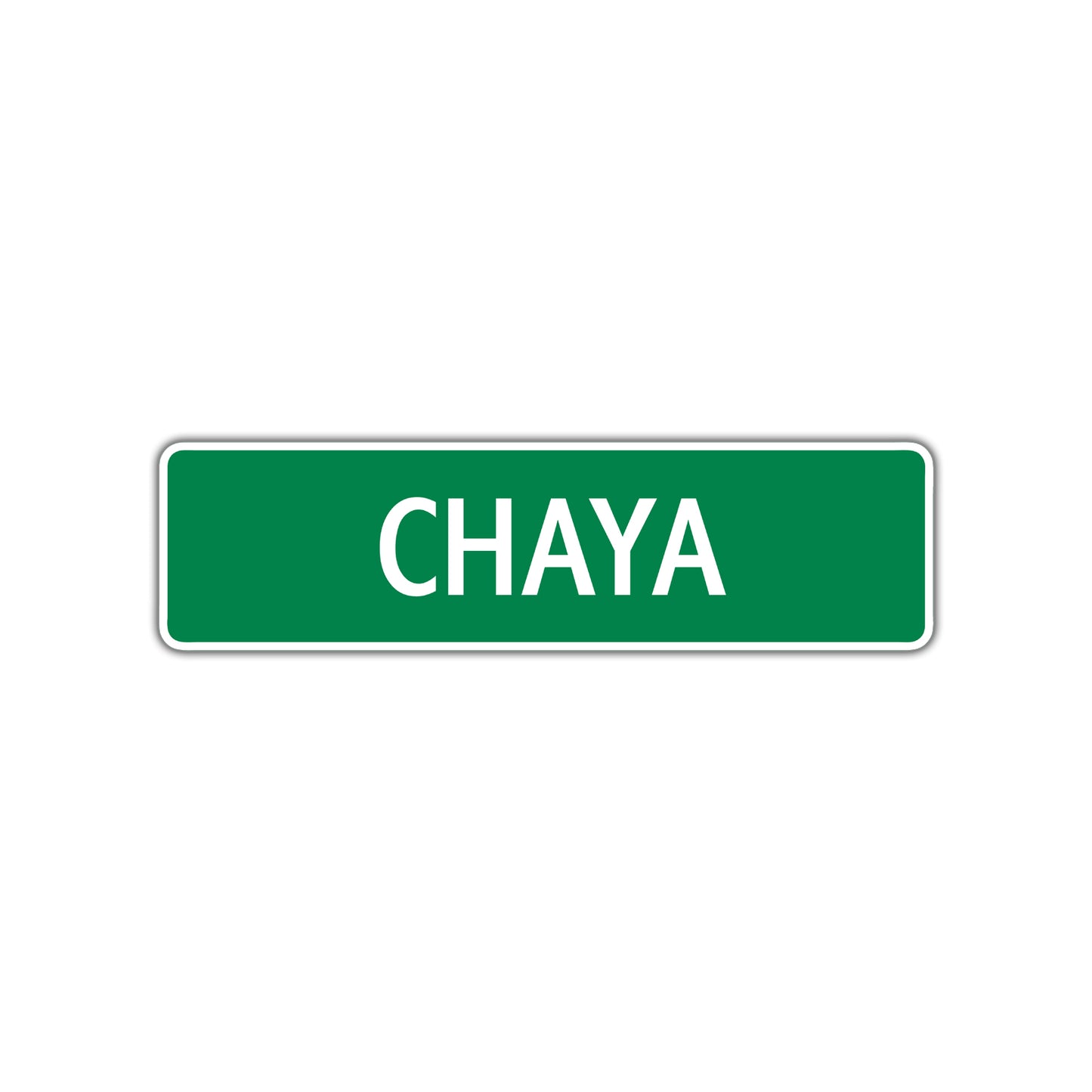 Chaya Street Sign