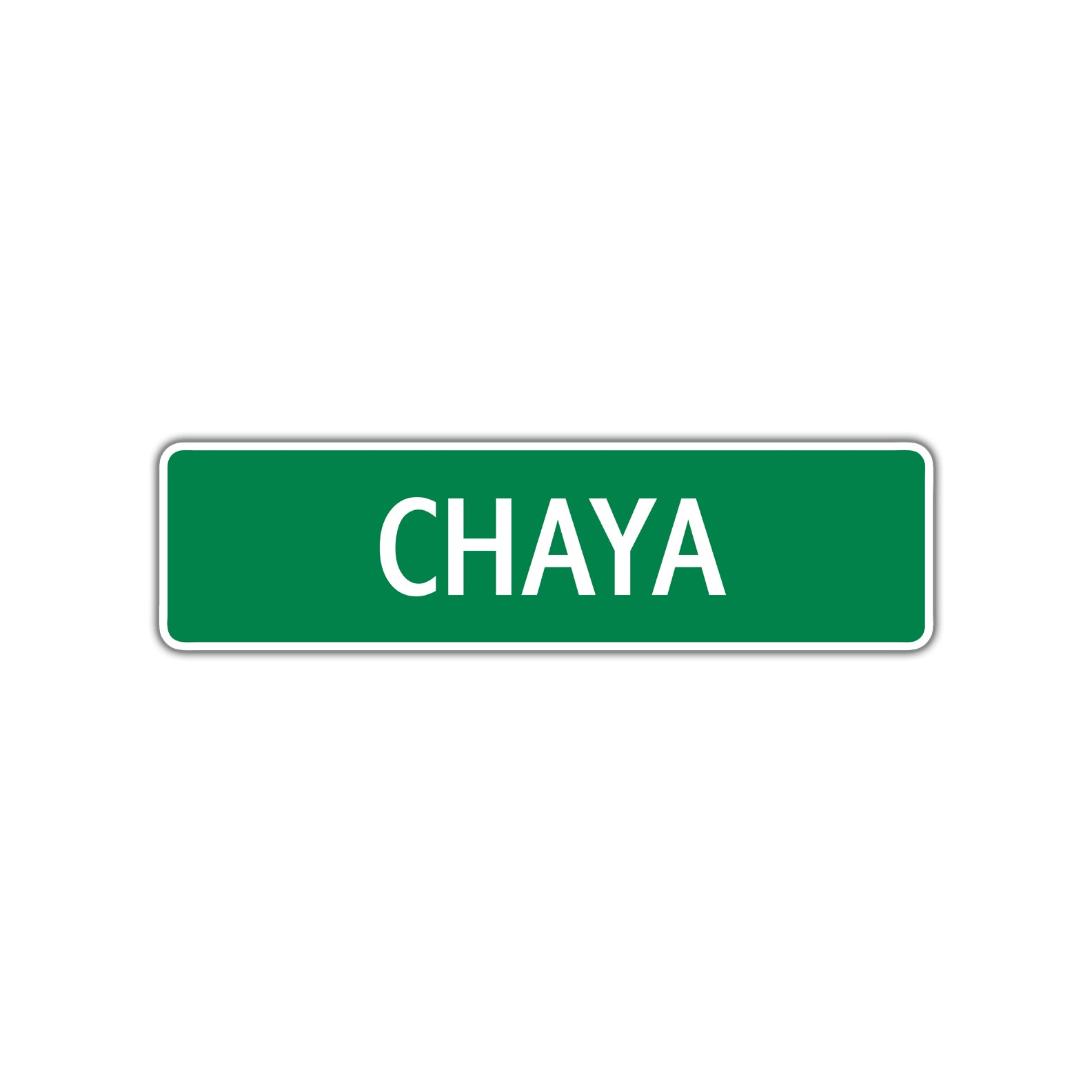 Chaya Street Sign