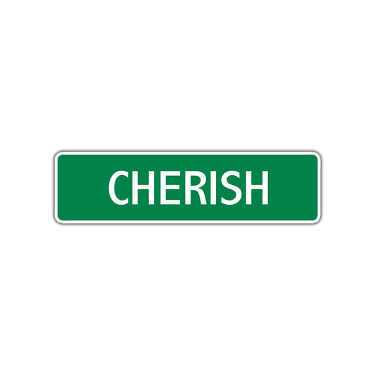 Cherish Street Sign