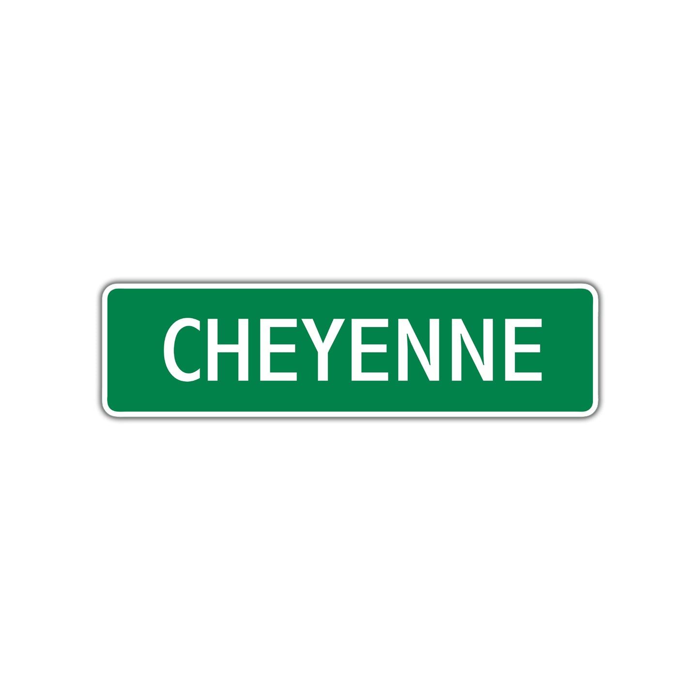 Cheyenne Street Sign Plate