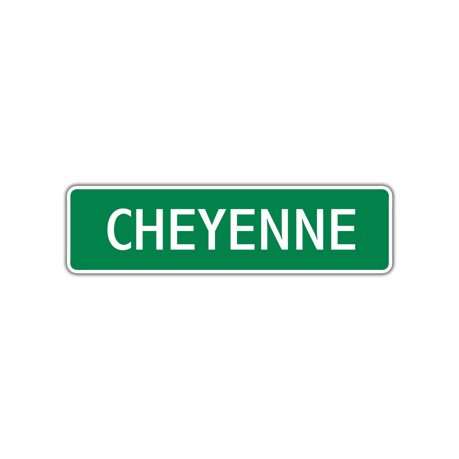 Cheyenne Street Sign Plate