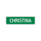 Christina Street Sign Plate