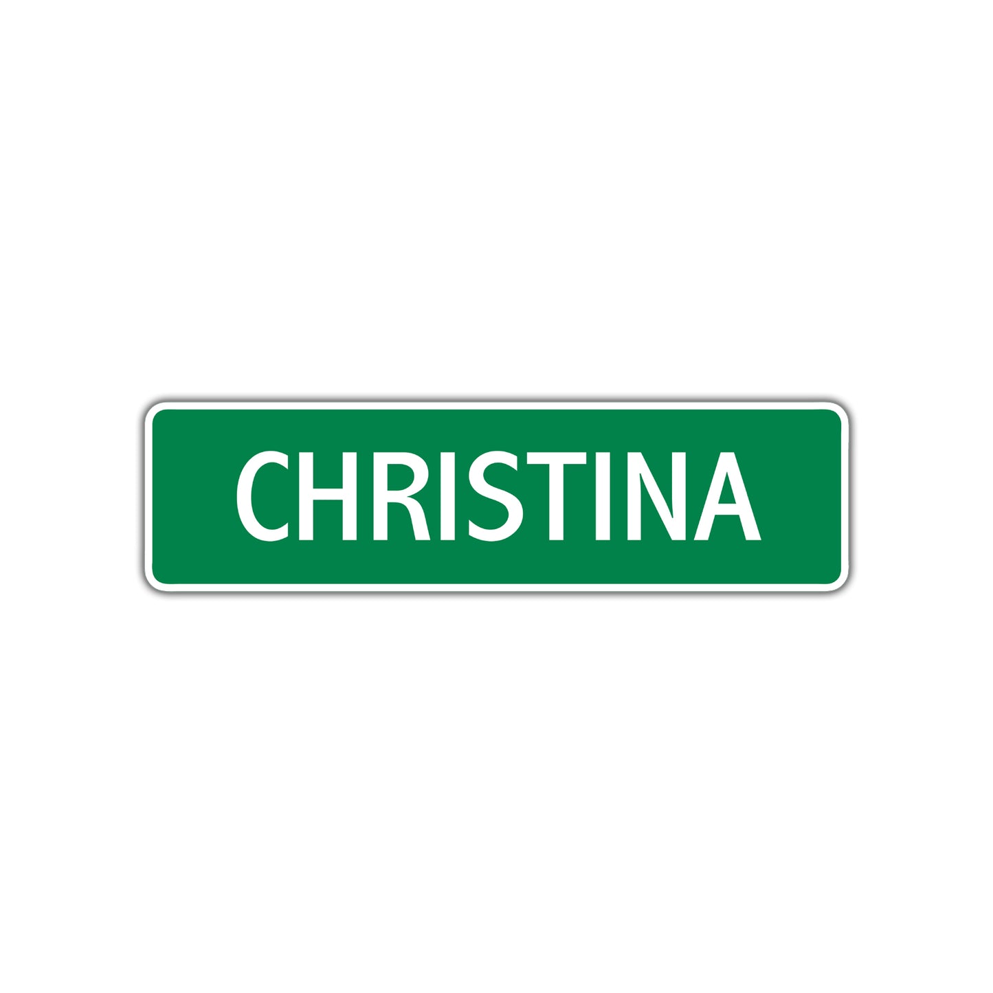Christina Street Sign Plate