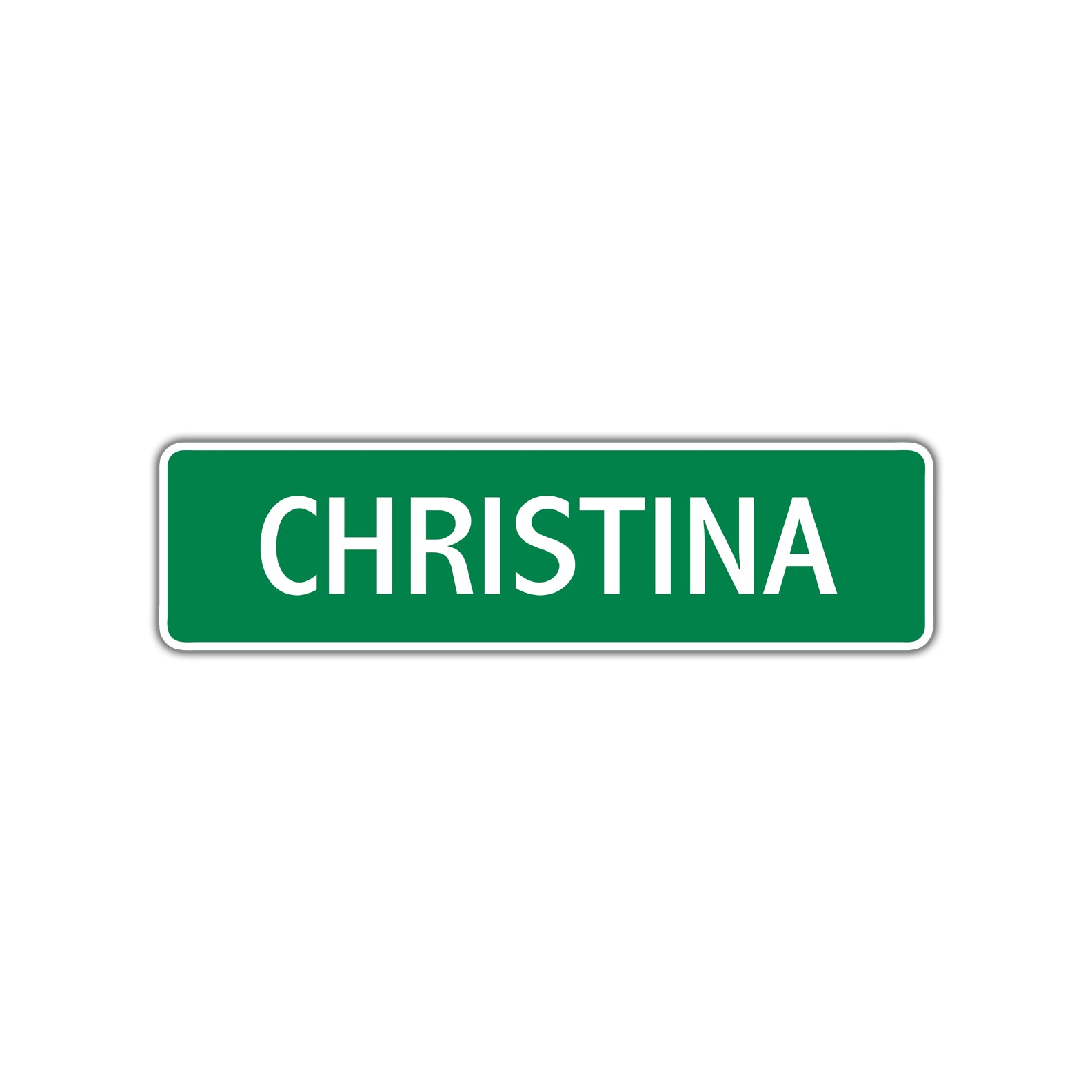 Christina Street Sign Plate