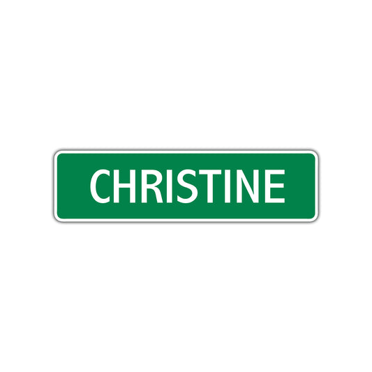 Christine Street Sign 