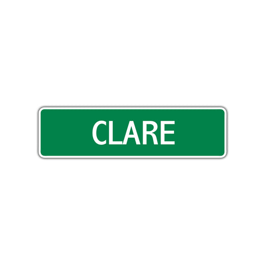Clare Street Sign