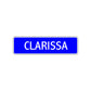 Clarissa Street Metal Sign Plate