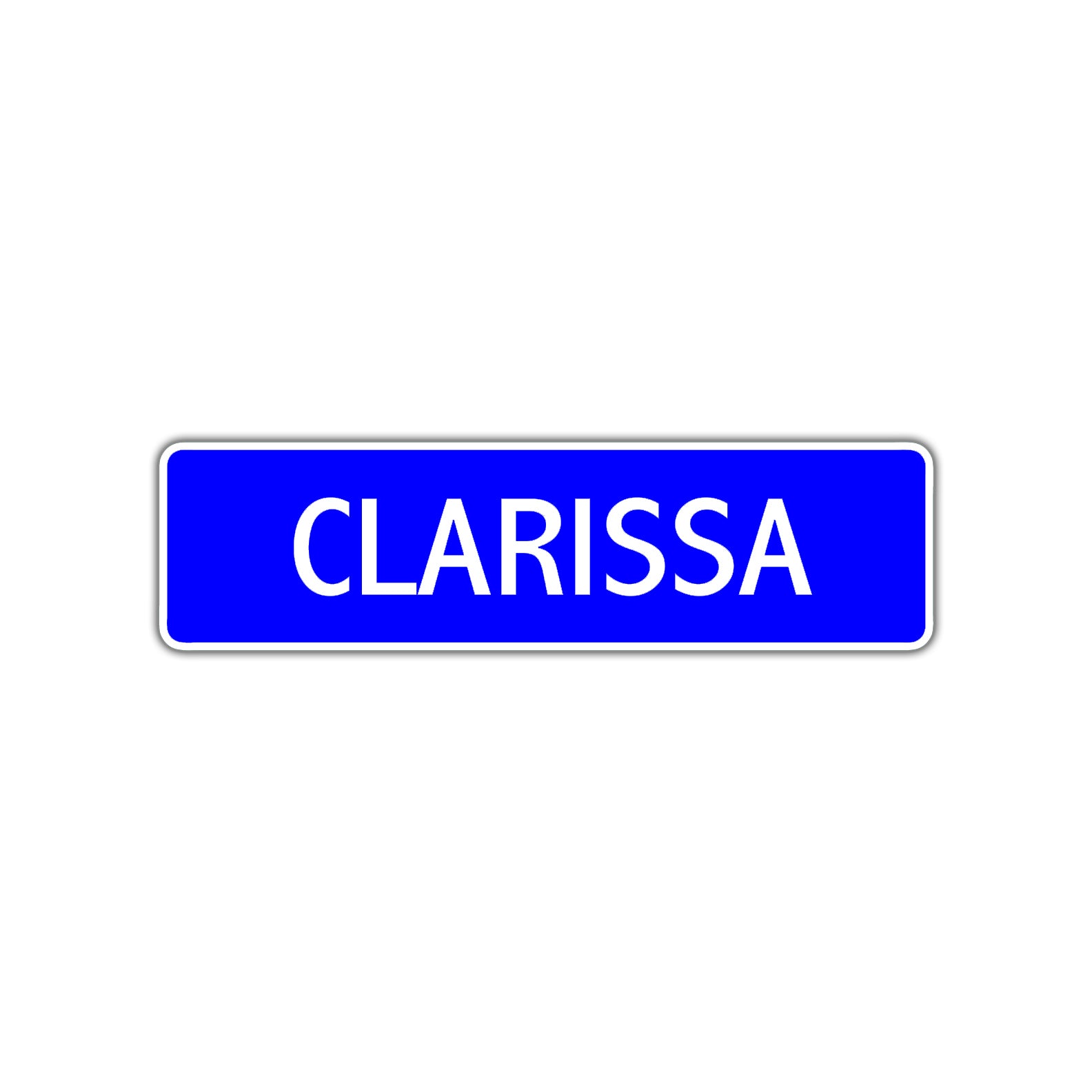 Clarissa Street Metal Sign Plate