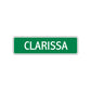 Clarissa Street Sign Plate