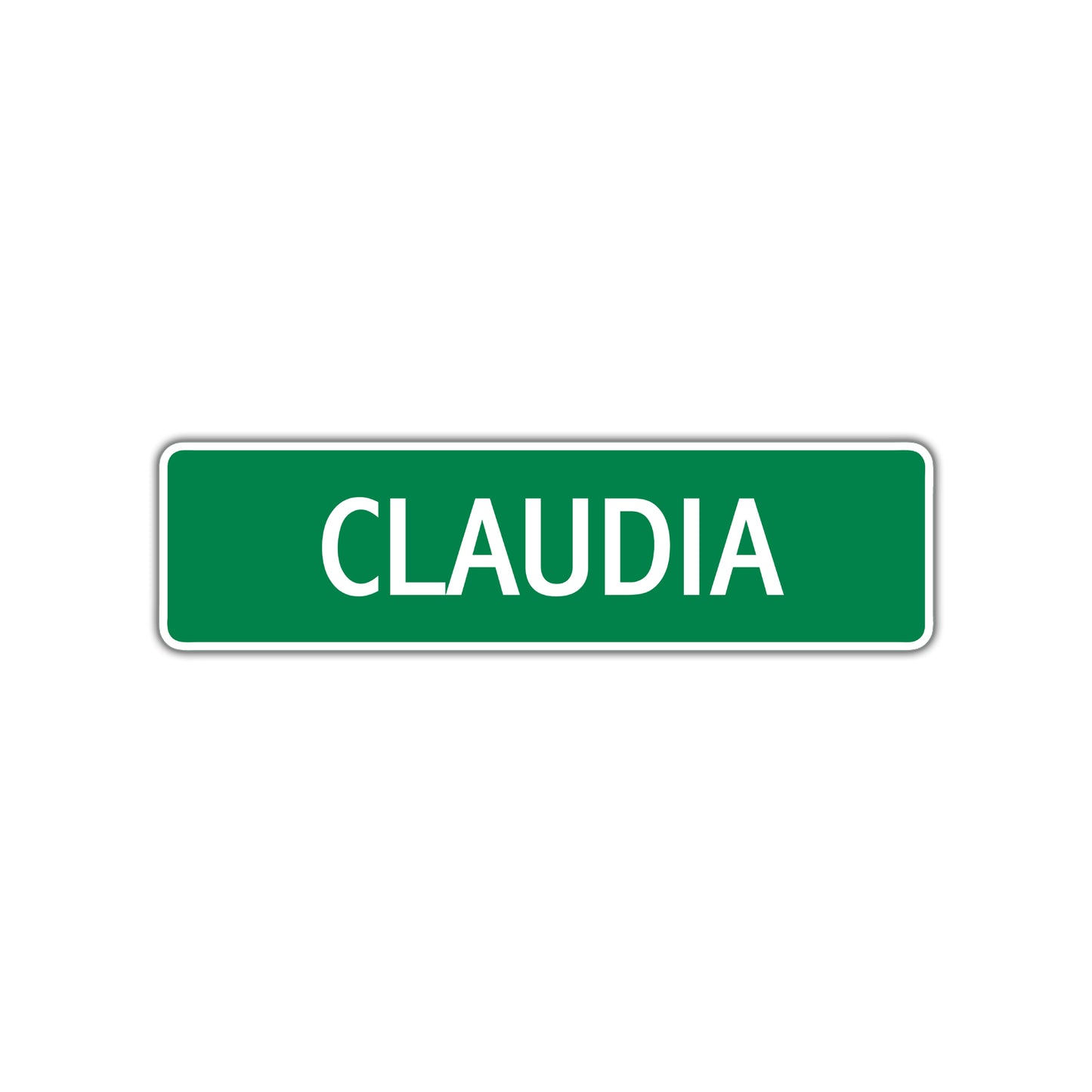 Claudia Street Sign