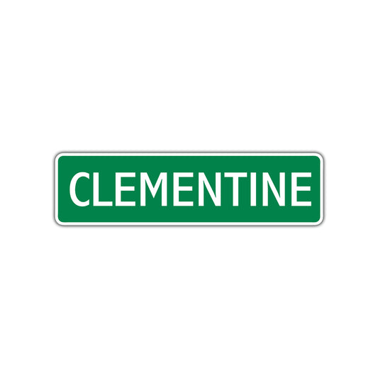 Clementine Street Sign