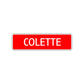 Colette Street Sign