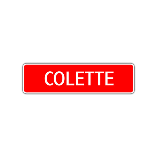 Colette Street Sign