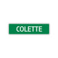 Colette Street Sign Plate