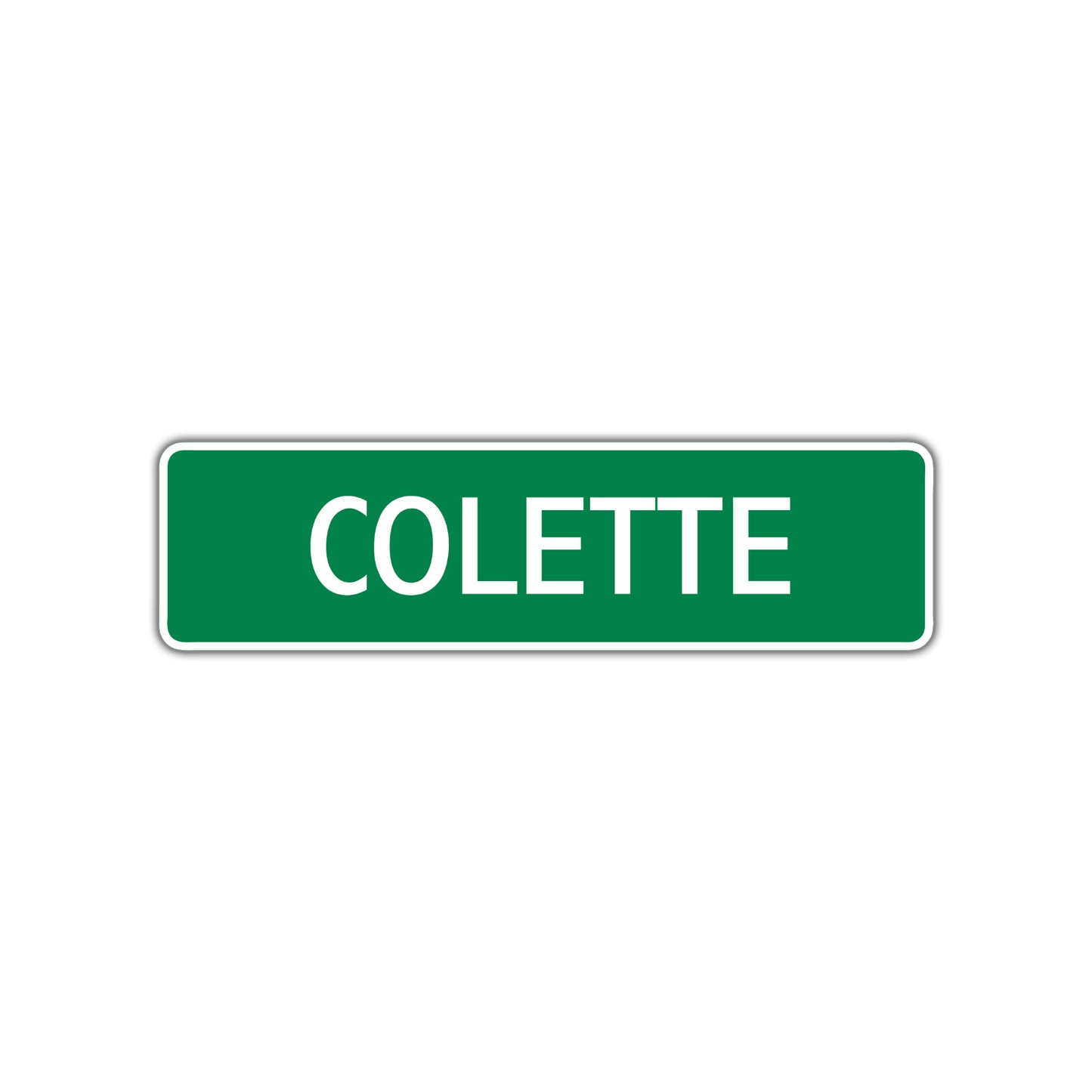 Colette Street Sign Plate