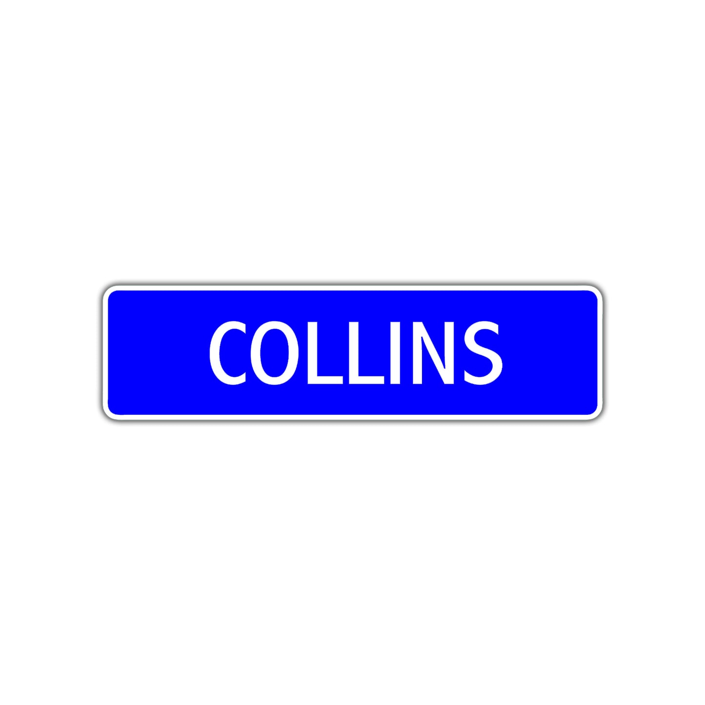 Collins Street Metal Sign Plate
