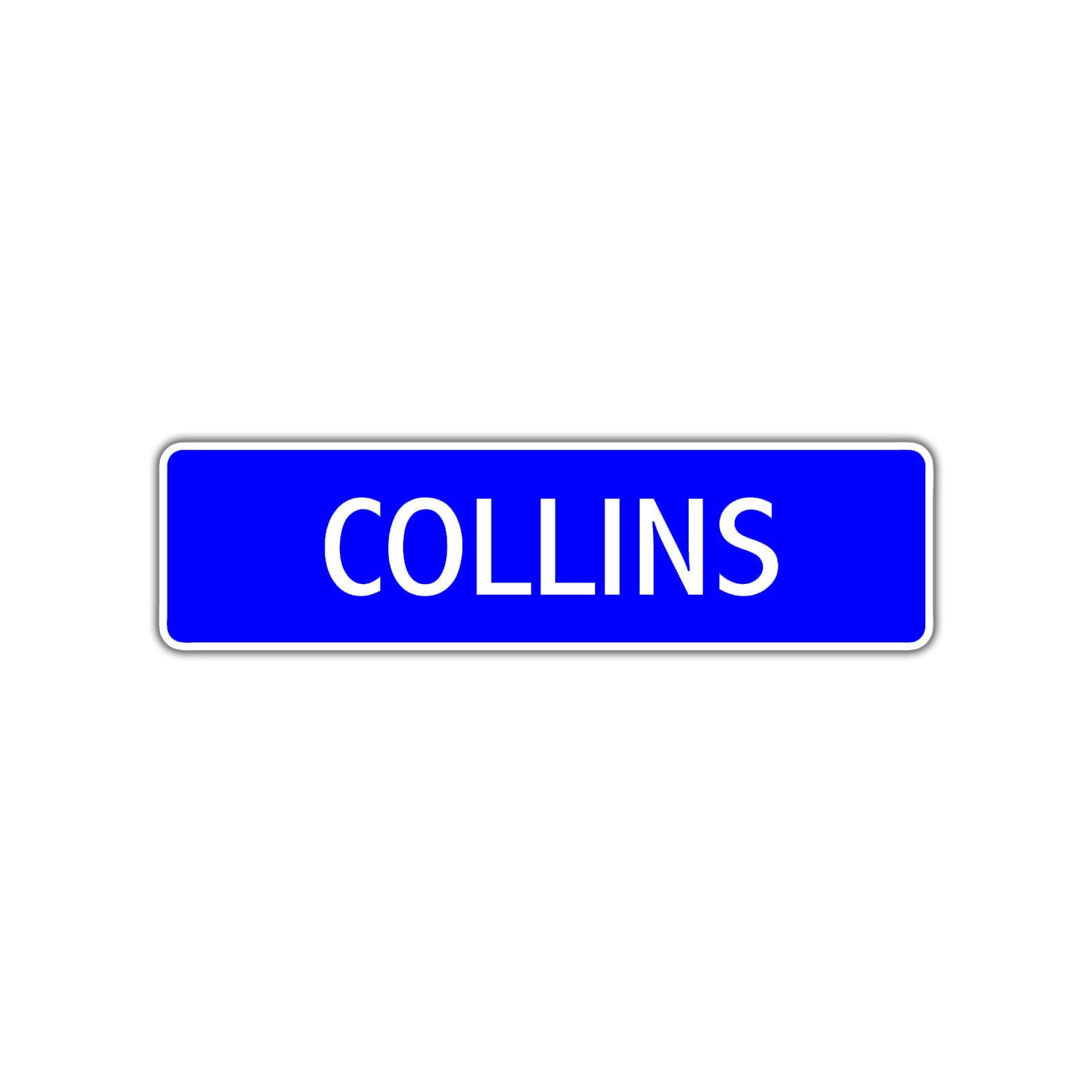 Collins Street Metal Sign Plate