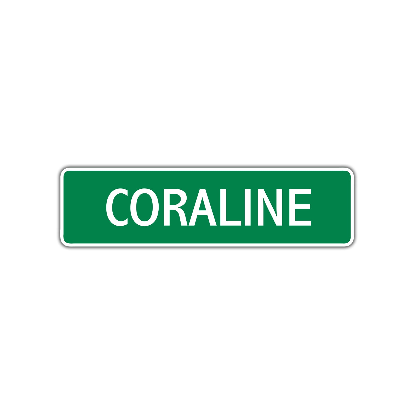Coraline Street Sign Plate