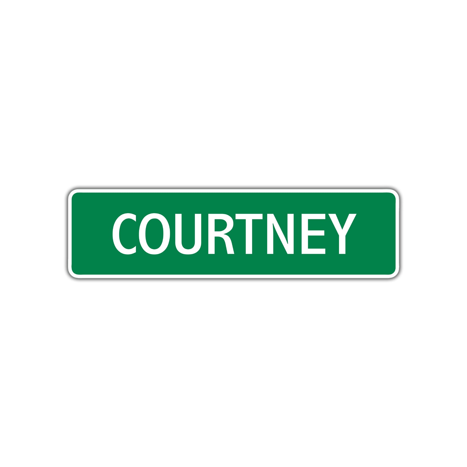 Courtney Street Sign Children Name Room Plate – Sign Fever