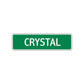 Crystal Street Sign Plate