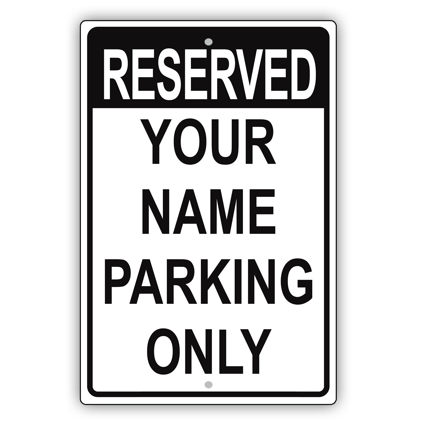 Custom Name Sign Reserved Parking Personalized Name Metal Sign  