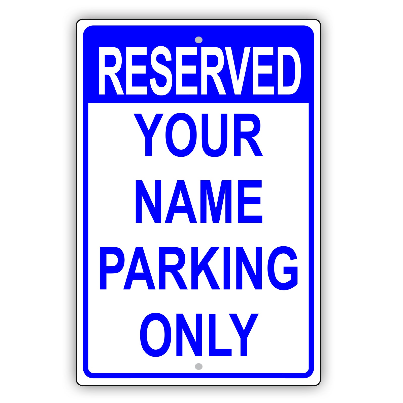 Custom Name Sign Reserved Parking Personalized Name Metal Sign Plate