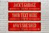 Custom Street Sign Jack's Garage This Way Sign