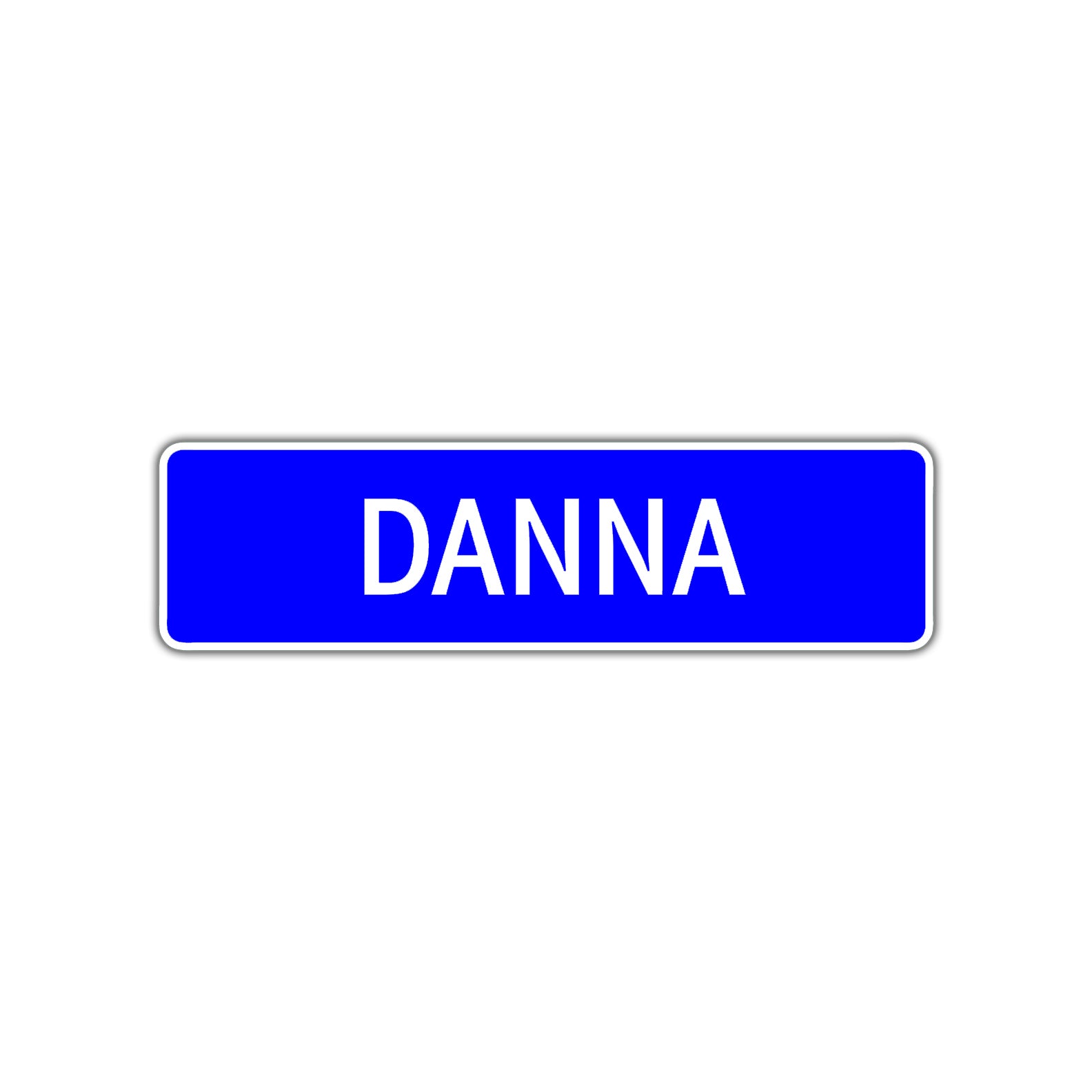 Danna Street Sign Plate