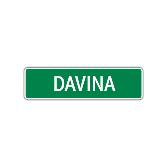 Davina Street Sign