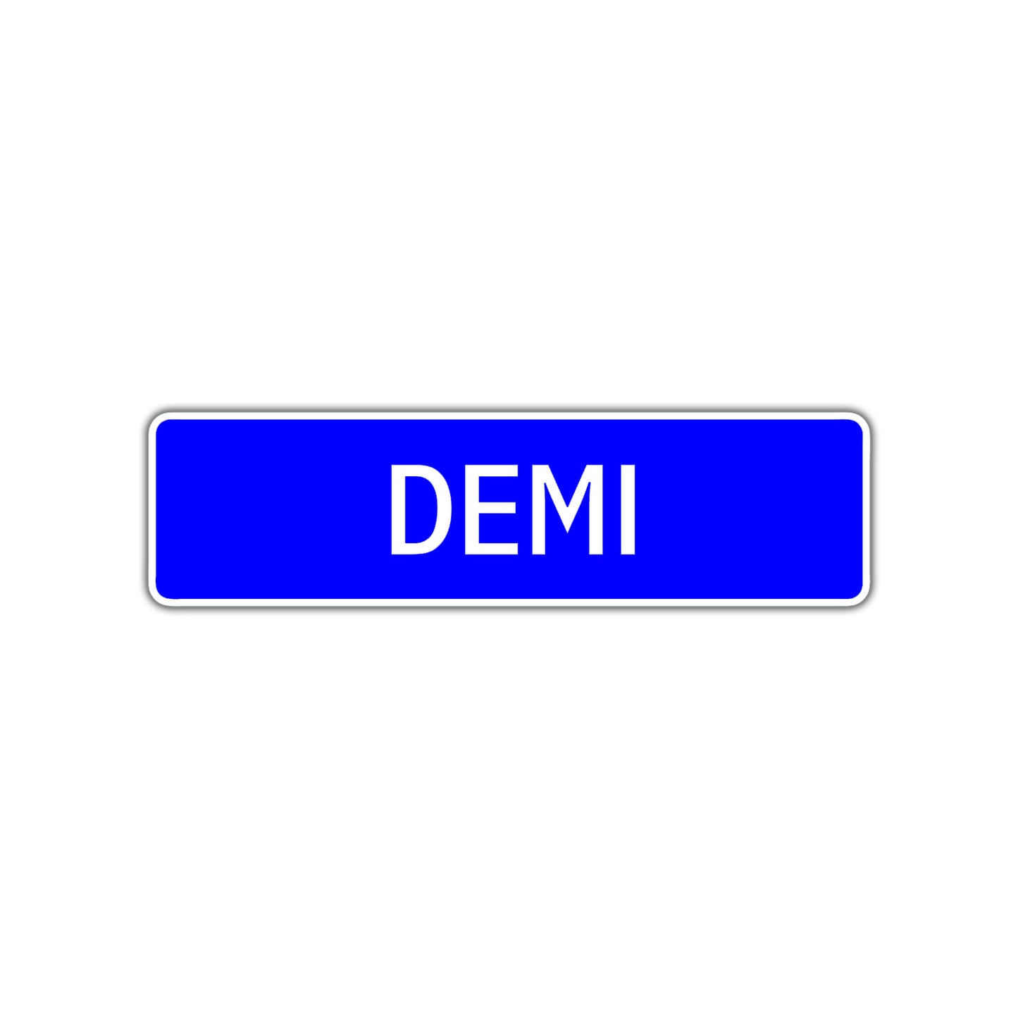 Demi Street Metal Sign Plate