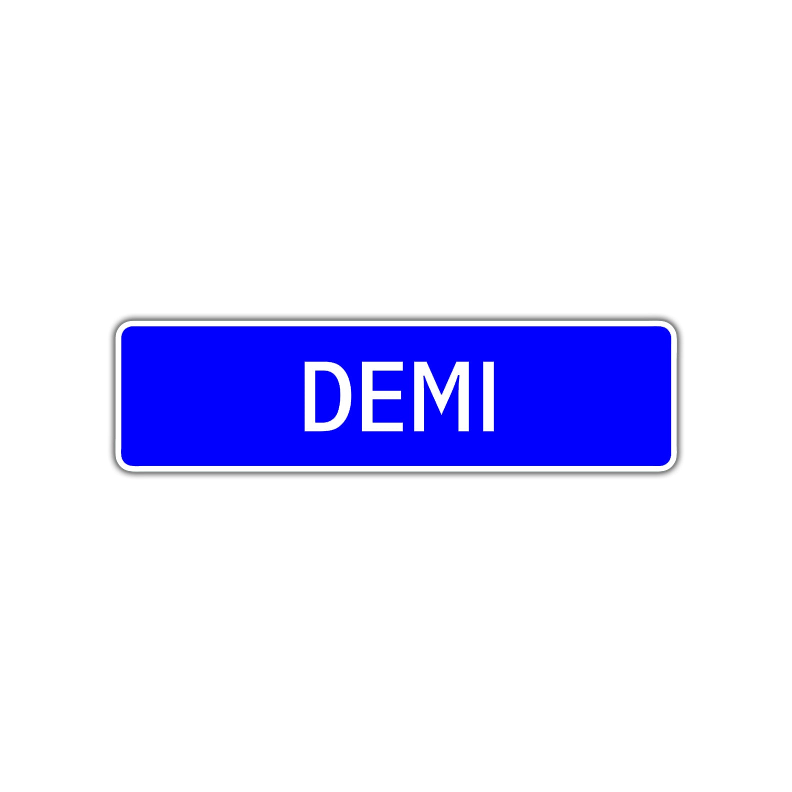 Demi Street Metal Sign Plate